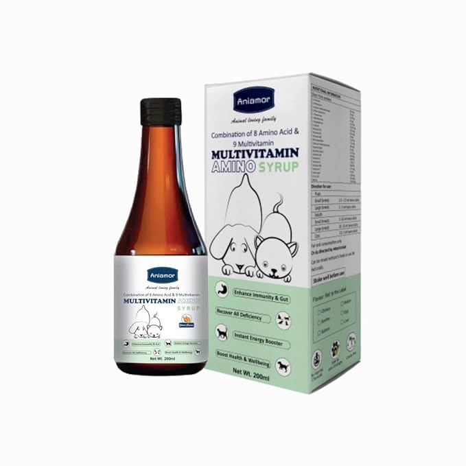 Aniamor Multivitamin Amino Syrup for Dogs and Cats 200ml